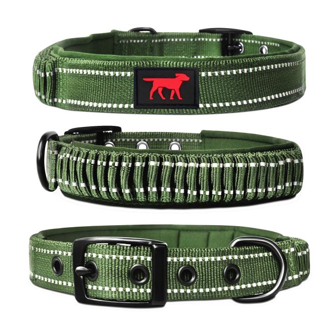 Tuff Pupper Heavy Duty Dog Collar with Handle: Durability, Control, and Comfort in One