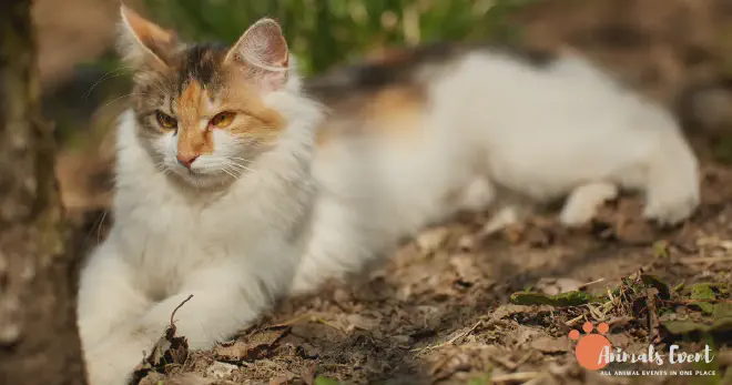 Blonde Norwegian Forest Cat